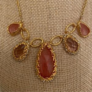 NWT Gorgeous Alexis Bittar Peach Stone Necklace